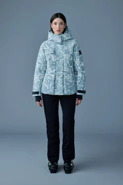 ICLYN-FP Frost print down ski jacket