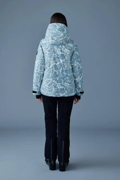 ICLYN-FP Frost print down ski jacket