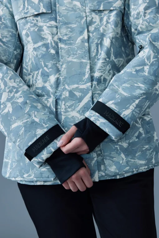 ICLYN-FP Frost print down ski jacket
