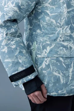 ICLYN-FP Frost print down ski jacket