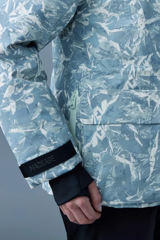 ICLYN-FP Frost print down ski jacket