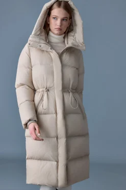 ISHANI-SW Softwash long down coat with hood