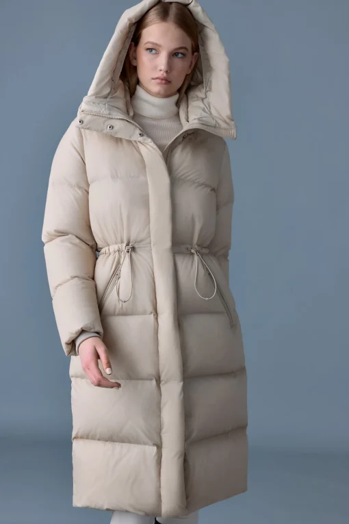 ISHANI-SW Softwash long down coat with hood