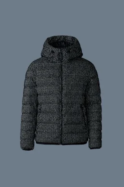 JACK-FLP Flocked light down jacket with hood