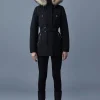 JENI 2-in-1 down parka with removable bib and natural fur