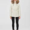 JENI 2-in-1 down parka with removable bib and natural fur