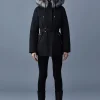 JENI 2-in-1 down parka with removable bib and silver fox fur