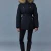 JENI-FZ 2-in-1 Down parka with removable bib & fur trim
