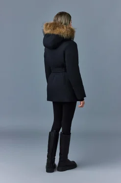 JENI-FZ 2-in-1 Down parka with removable bib & fur trim