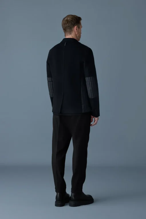 JOHN Mixed-media vertical quilt blazer
