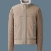JONATHAN Mixed-media shearling jacket