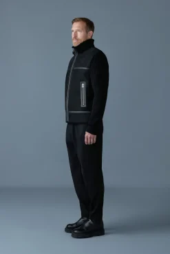 JONATHAN Mixed-media shearling jacket