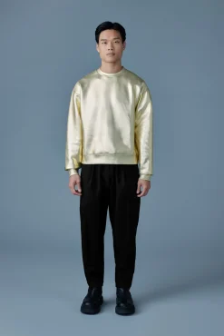 JULIAN-M Metallic double-Face Jersey Sweatshirt