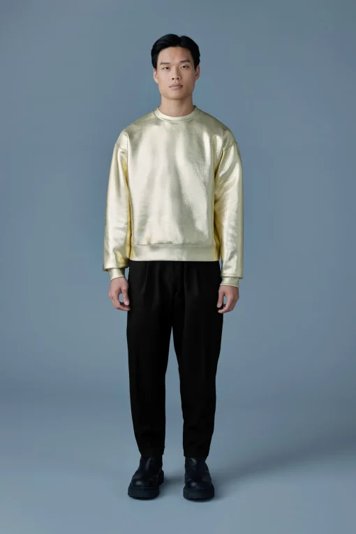 JULIAN-M Metallic double-Face Jersey Sweatshirt