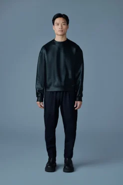 JULIAN-M Metallic double-Face Jersey Sweatshirt