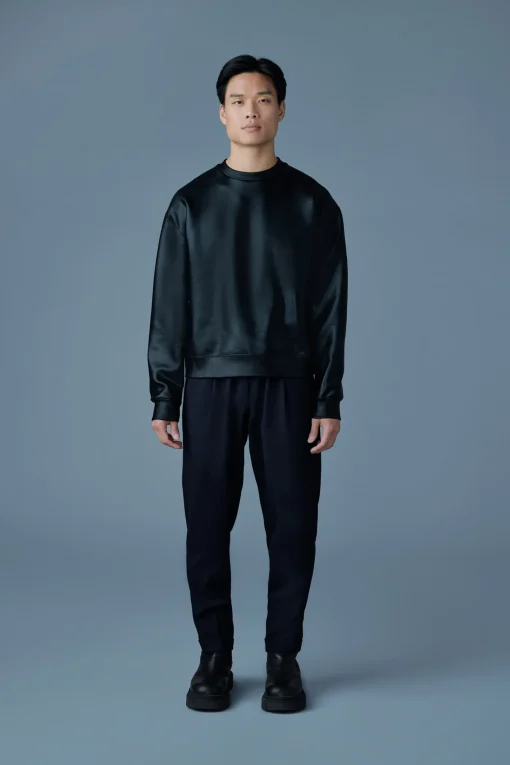 JULIAN-M Metallic double-Face Jersey Sweatshirt