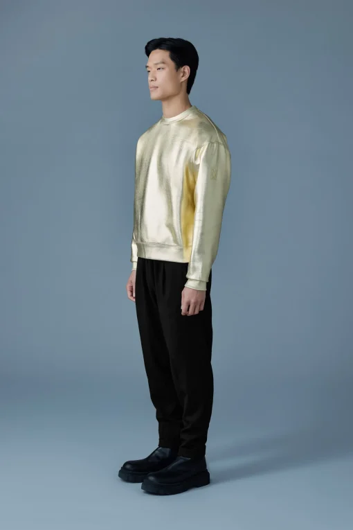 JULIAN-M Metallic double-Face Jersey Sweatshirt