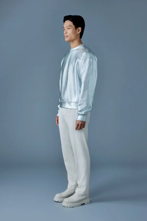 JULIAN-M Metallic double-Face Jersey Sweatshirt