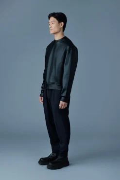 JULIAN-M Metallic double-Face Jersey Sweatshirt