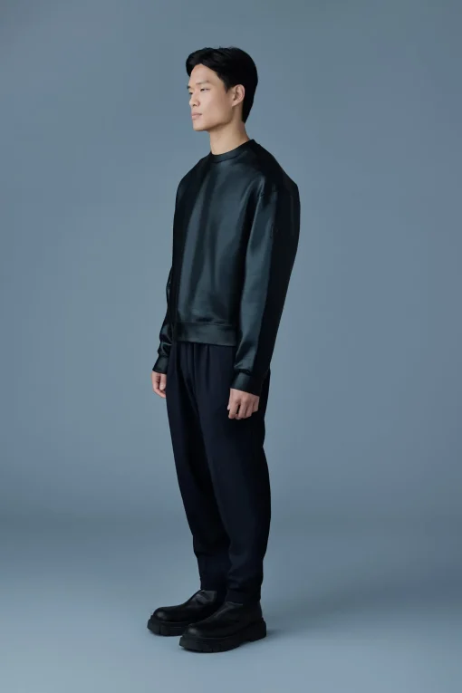 JULIAN-M Metallic double-Face Jersey Sweatshirt