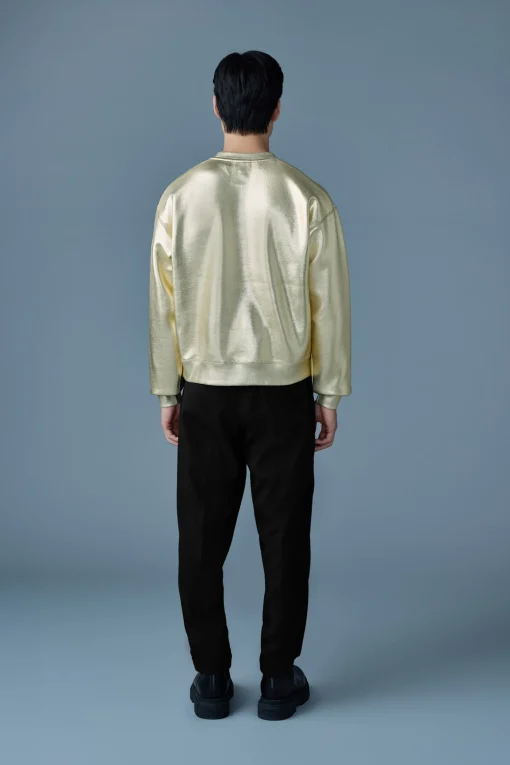 JULIAN-M Metallic double-Face Jersey Sweatshirt