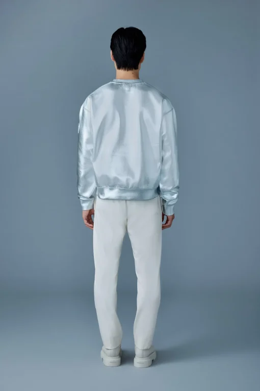 JULIAN-M Metallic double-Face Jersey Sweatshirt