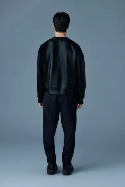 JULIAN-M Metallic double-Face Jersey Sweatshirt