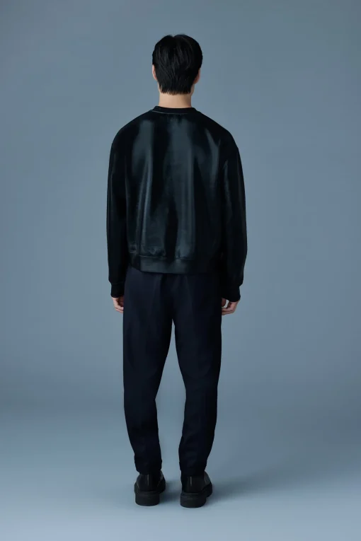 JULIAN-M Metallic double-Face Jersey Sweatshirt
