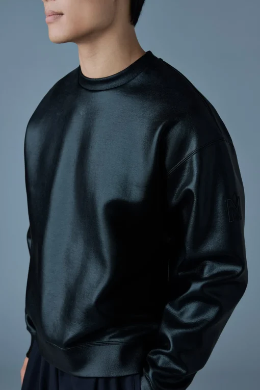 JULIAN-M Metallic double-Face Jersey Sweatshirt