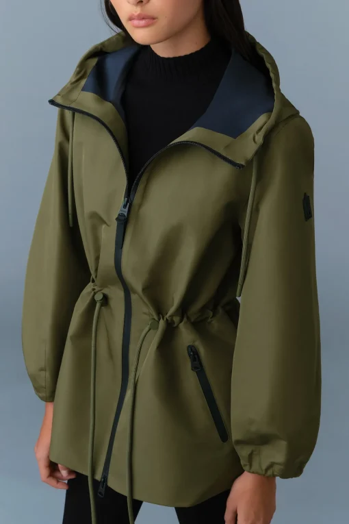 KALEA Technical Rain Jacket with Drawcord Waist