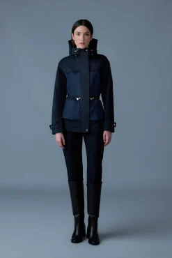 KAORI-LVS Hybrid jacket with peplum detail