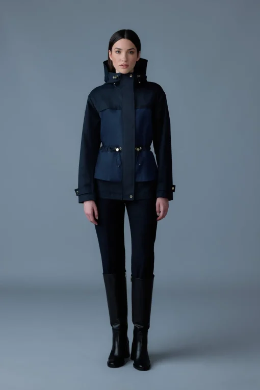 KAORI-LVS Hybrid jacket with peplum detail