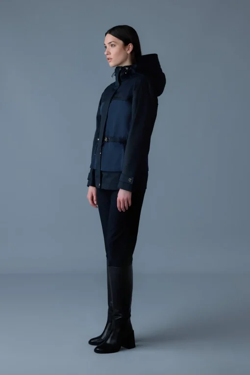 KAORI-LVS Hybrid jacket with peplum detail