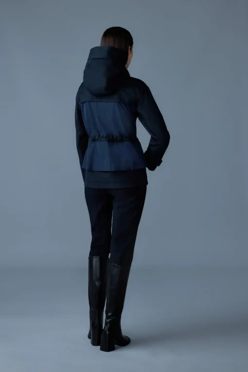 KAORI-LVS Hybrid jacket with peplum detail