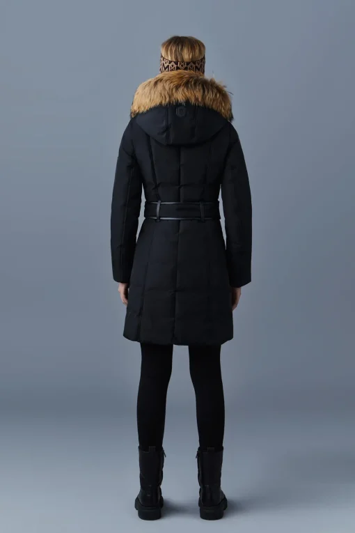 KAY down coat with natural fur Signature Mackage Collar