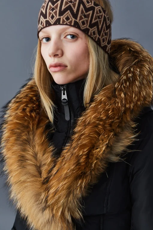 KAY down coat with natural fur Signature Mackage Collar