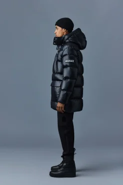 KENDRICK lustrous light down parka with hood