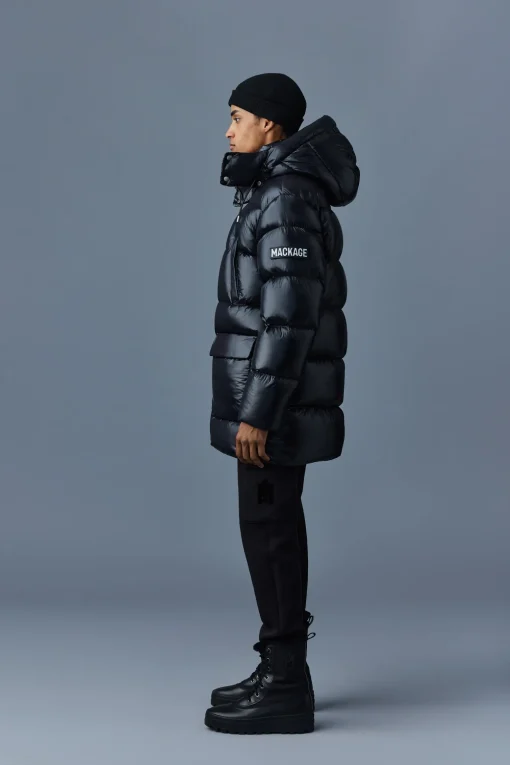 KENDRICK lustrous light down parka with hood