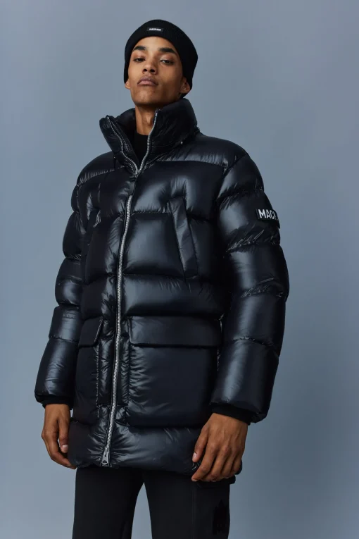 KENDRICK lustrous light down parka with hood