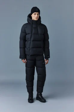 KENJI Down ski jacket with asymmetrical zip closure