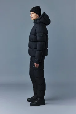 KENJI Down ski jacket with asymmetrical zip closure