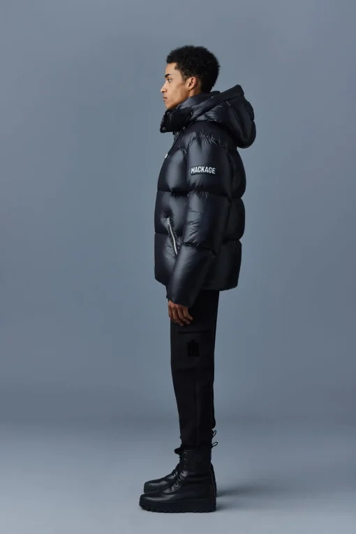 KENT-Z lustrous down jacket with hood