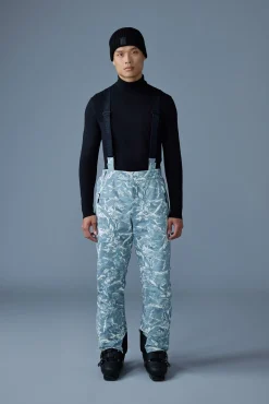 KENYON-FP Frost pattern ski pants with removable suspender