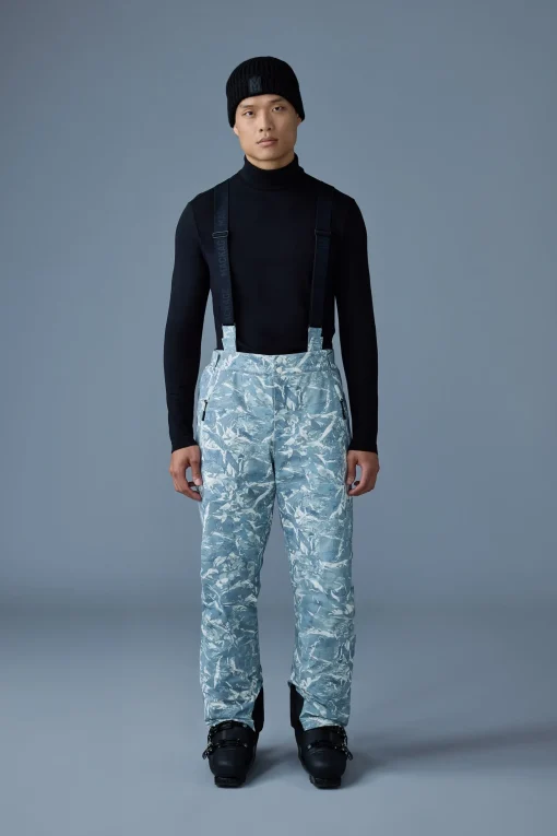KENYON-FP Frost pattern ski pants with removable suspender