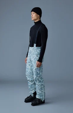 KENYON-FP Frost pattern ski pants with removable suspender