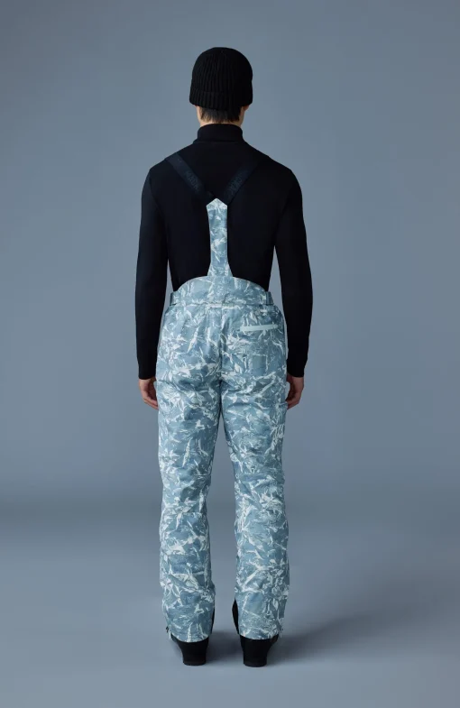 KENYON-FP Frost pattern ski pants with removable suspender