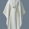 KIRSTYN Double-face wool cape coat