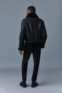 KRISTIAN Sheepskin jacket with spread collar