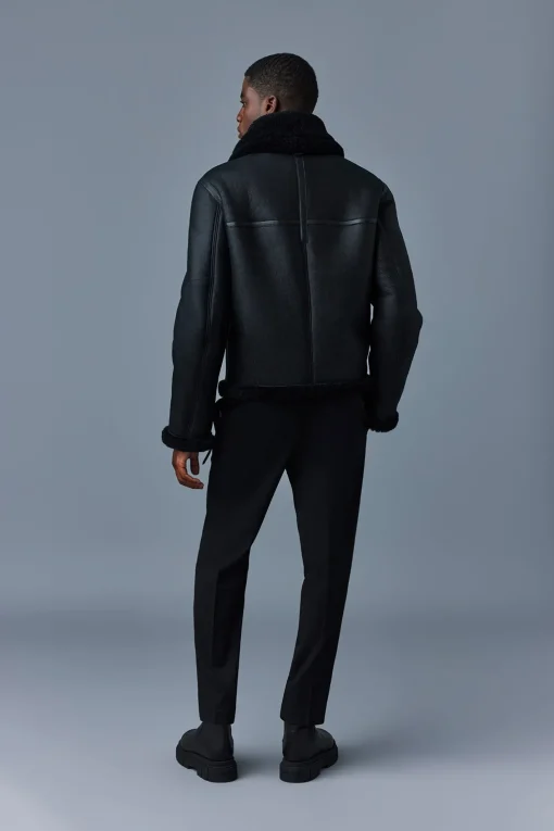 KRISTIAN Sheepskin jacket with spread collar