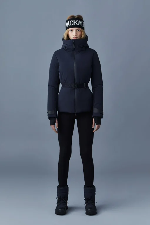 KRYSTAL Agile-360 belted down ski jacket with hood